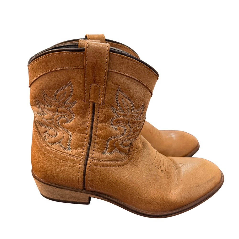 Dingo DI 862 Antique "Willie" Tan Leather Western Cowboy Boots Mens 9 M Country